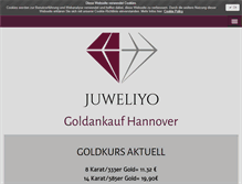 Tablet Screenshot of hannover-goldankauf.com